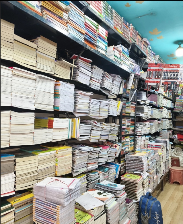 Vidhya Books Stacks of exam materials
